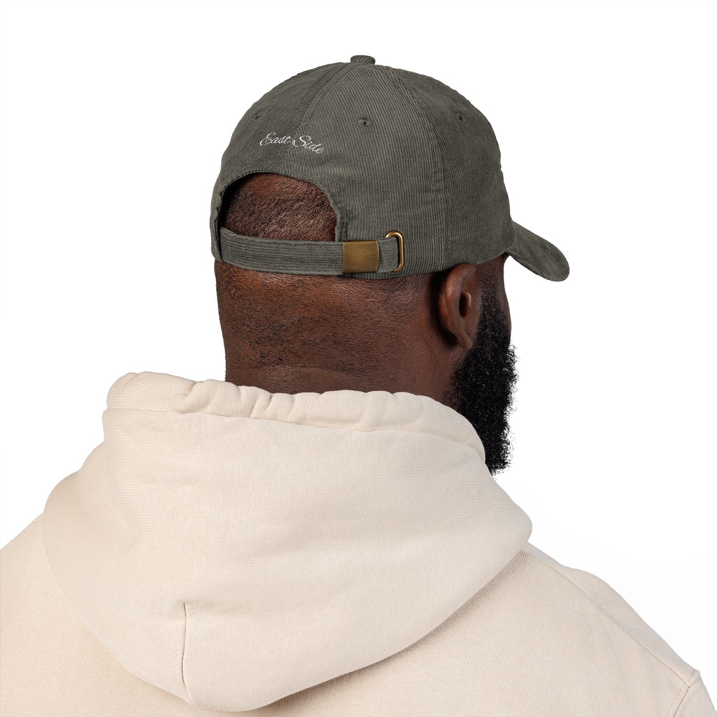 "ESLV" Corduroy Embroidered Hat
