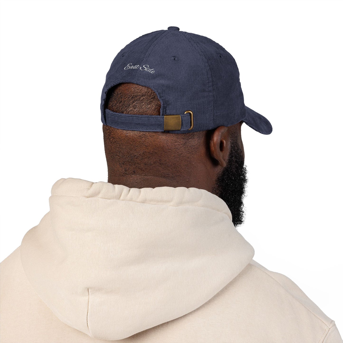 "ESLV" Corduroy Embroidered Hat