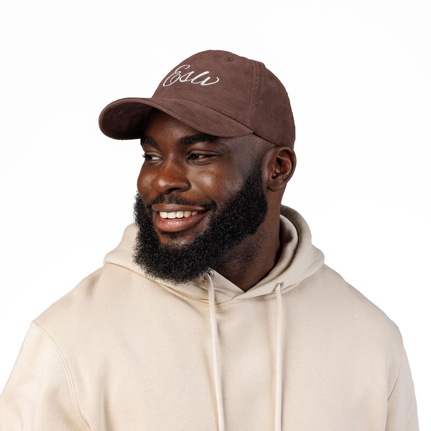"ESLV" Corduroy Embroidered Hat