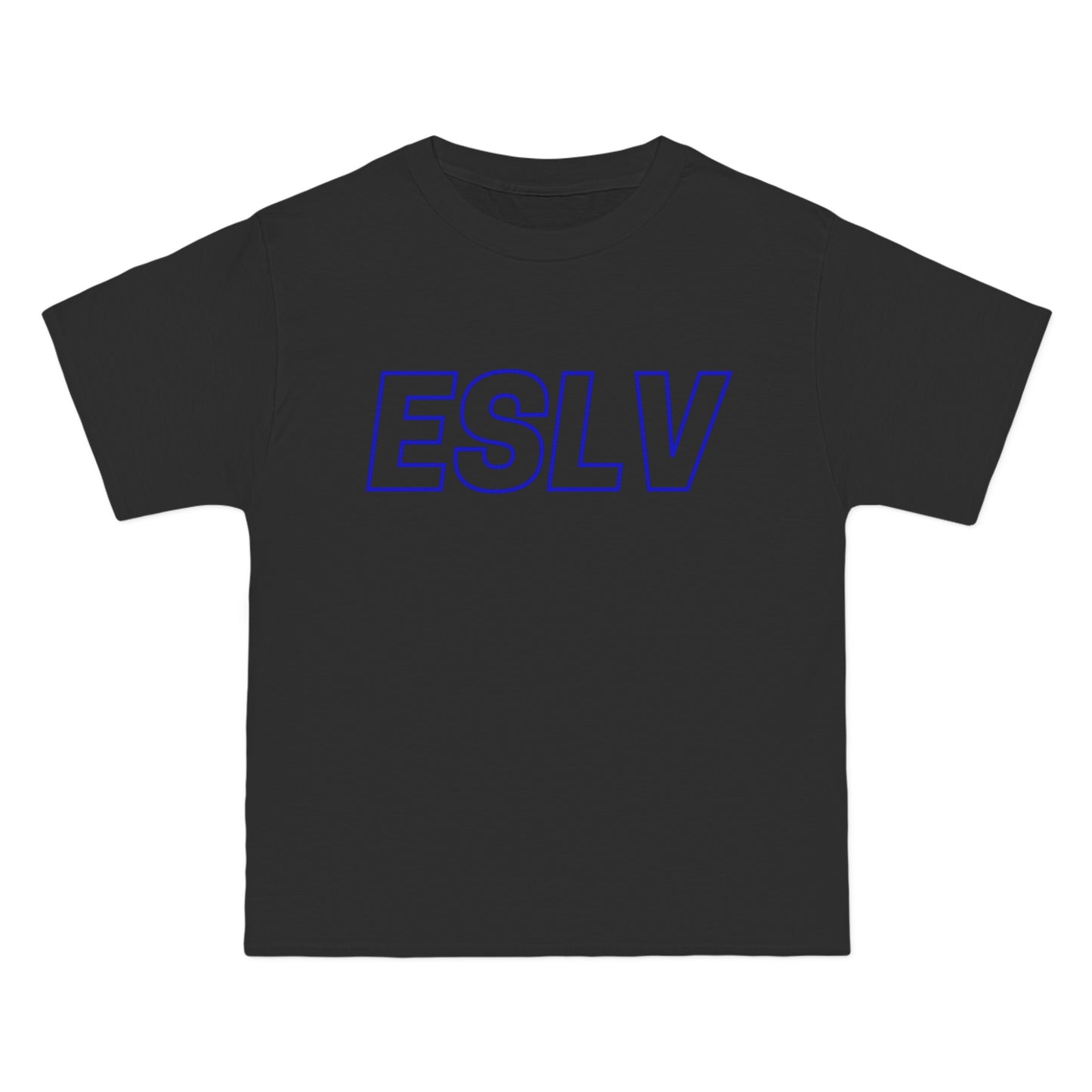 "Beefy-T® ESLV" Blue Logo T-Shirt