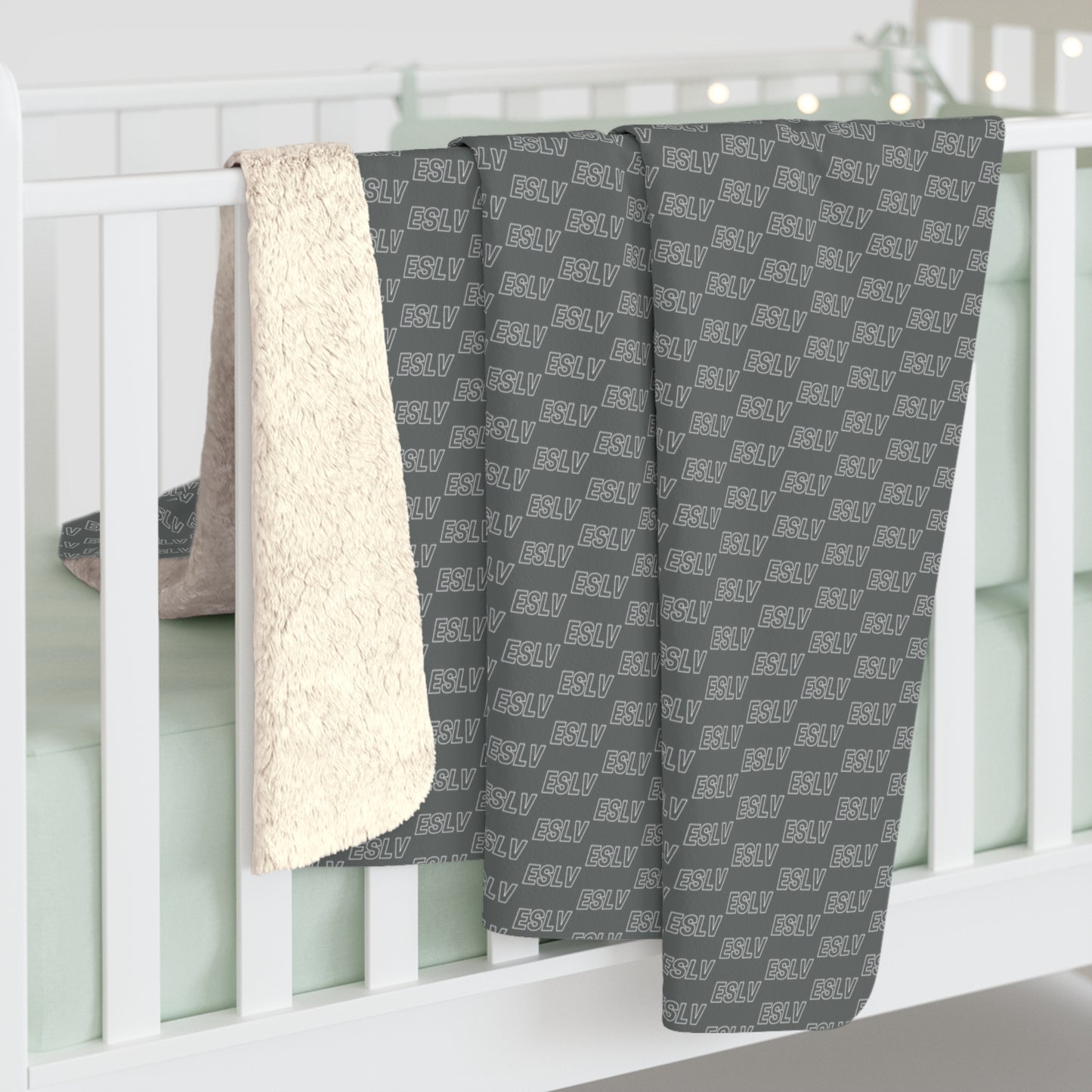 "ESLV" Cozy Sherpa Fleece Blanket
