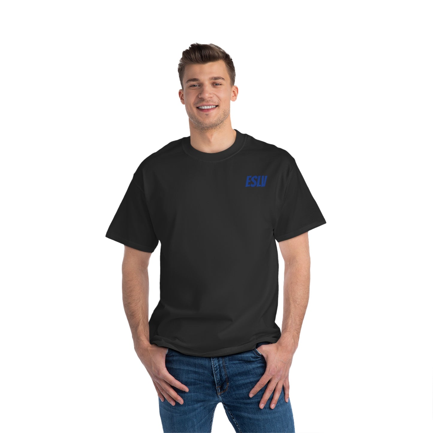 "Beefy-T® ESLV" Blue Baby Logo T-Shirt