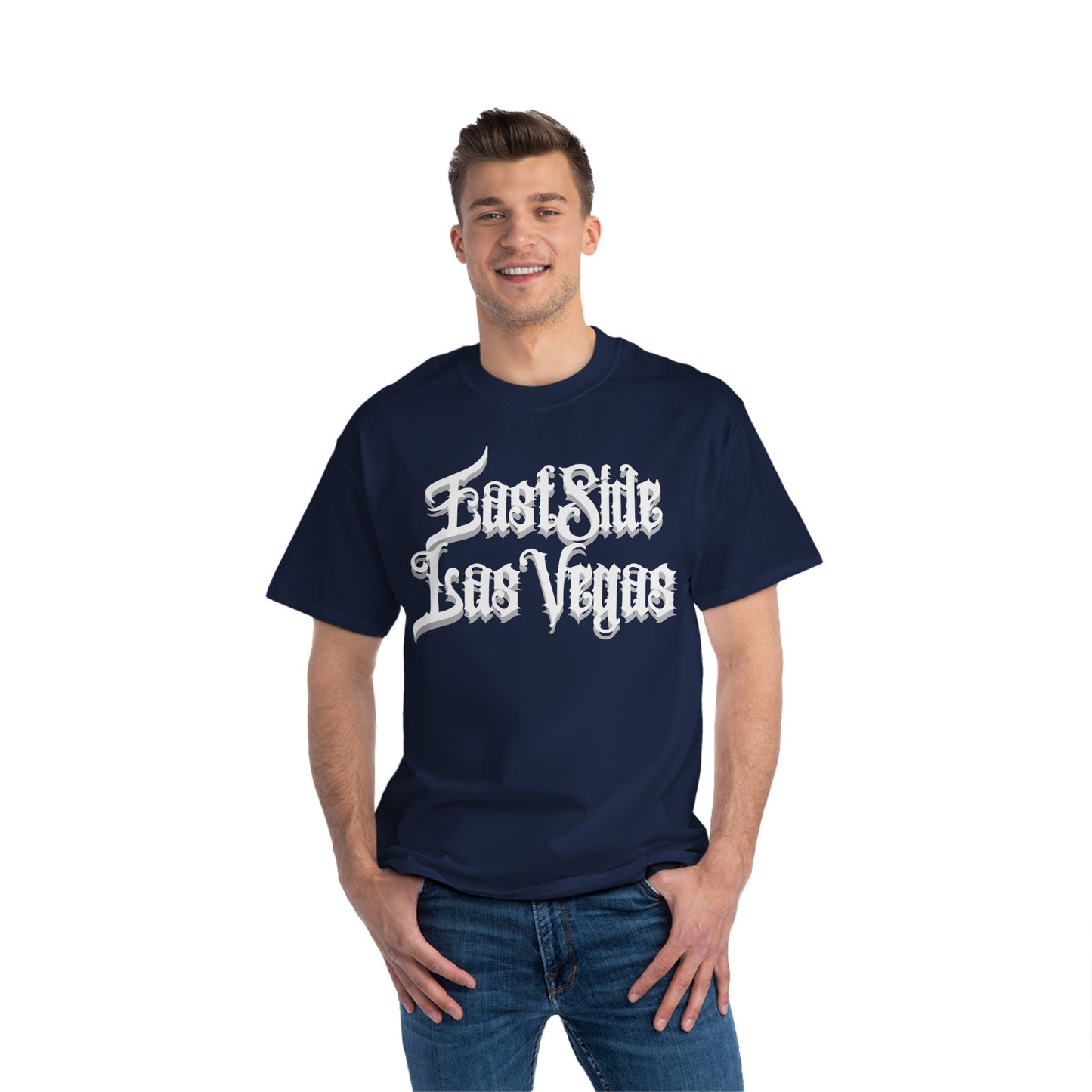 "Beefy-T® White East Side Las Vegas" T-Shirt