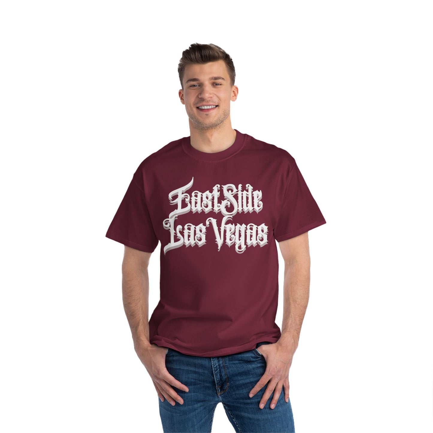 "Beefy-T® White East Side Las Vegas" T-Shirt