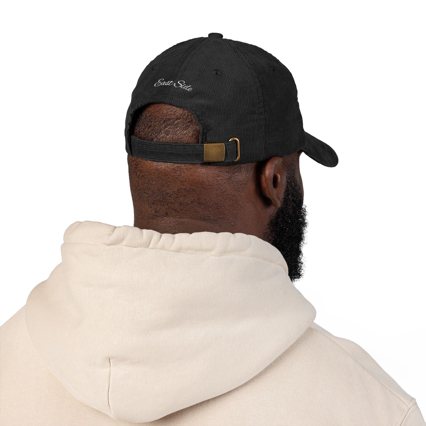 "ESLV" Corduroy Embroidered Hat