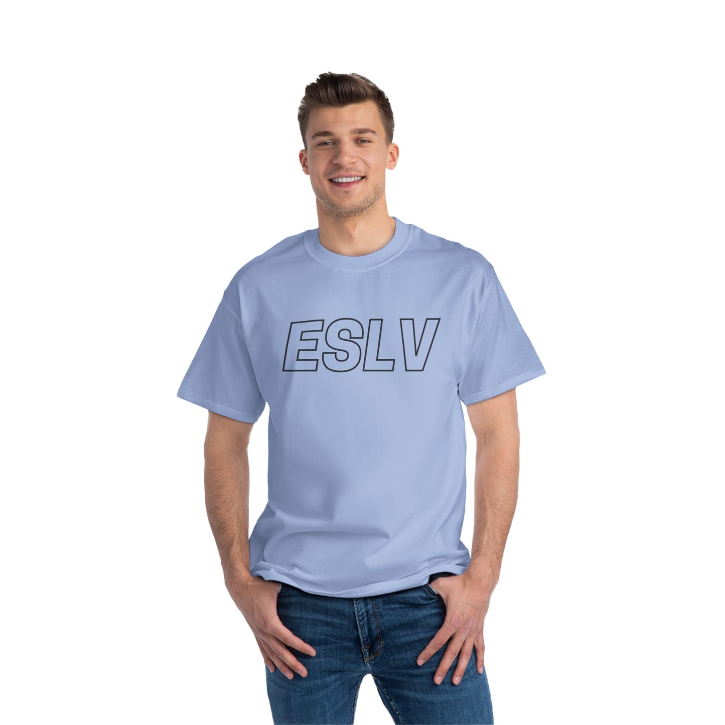 "Beefy-T® ESLV" Black Logo T-Shirt