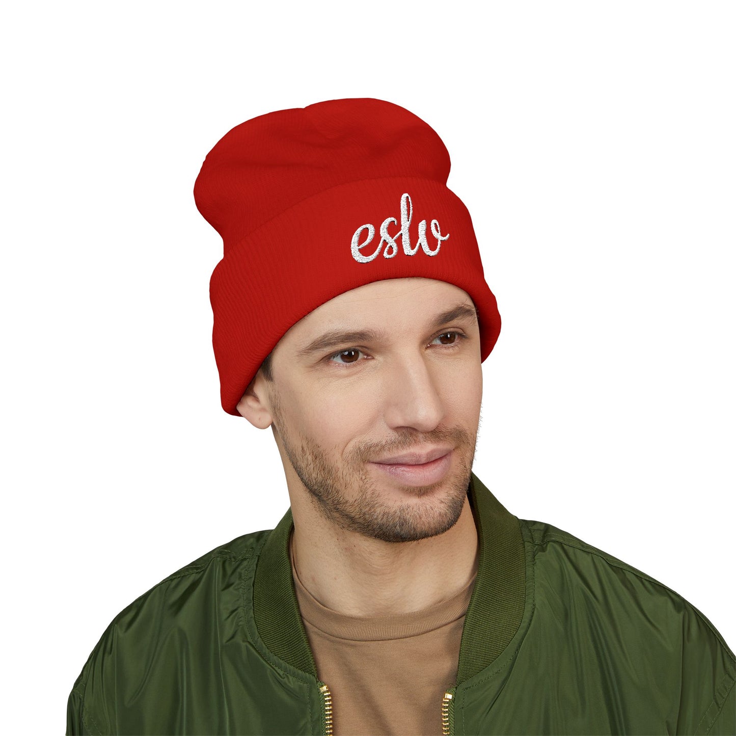 "ESLV" Embroidery Beanie