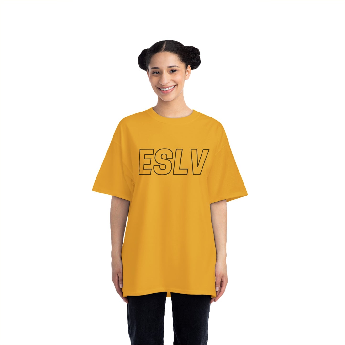 "Beefy-T® ESLV" Black Logo T-Shirt
