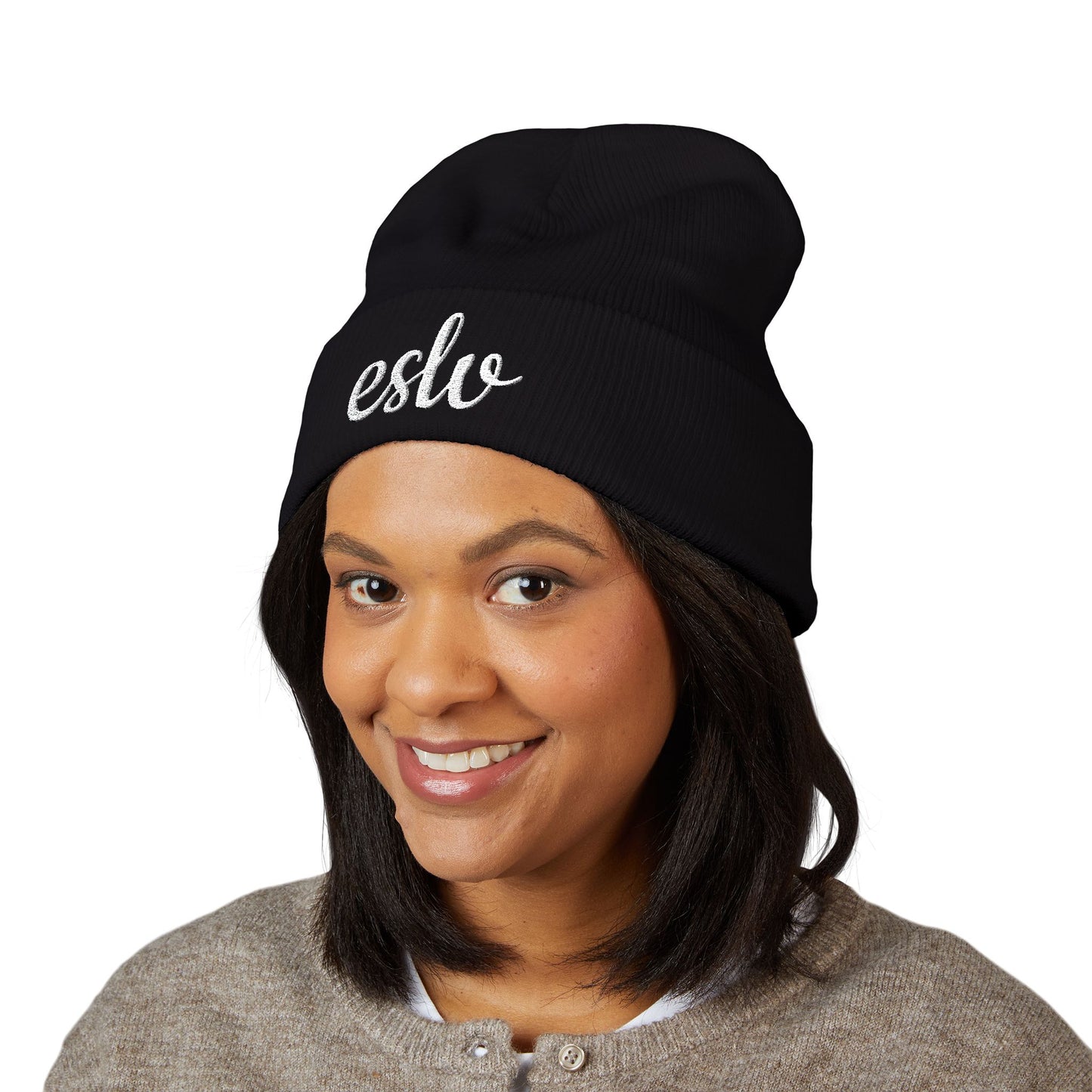 "ESLV" Embroidery Beanie