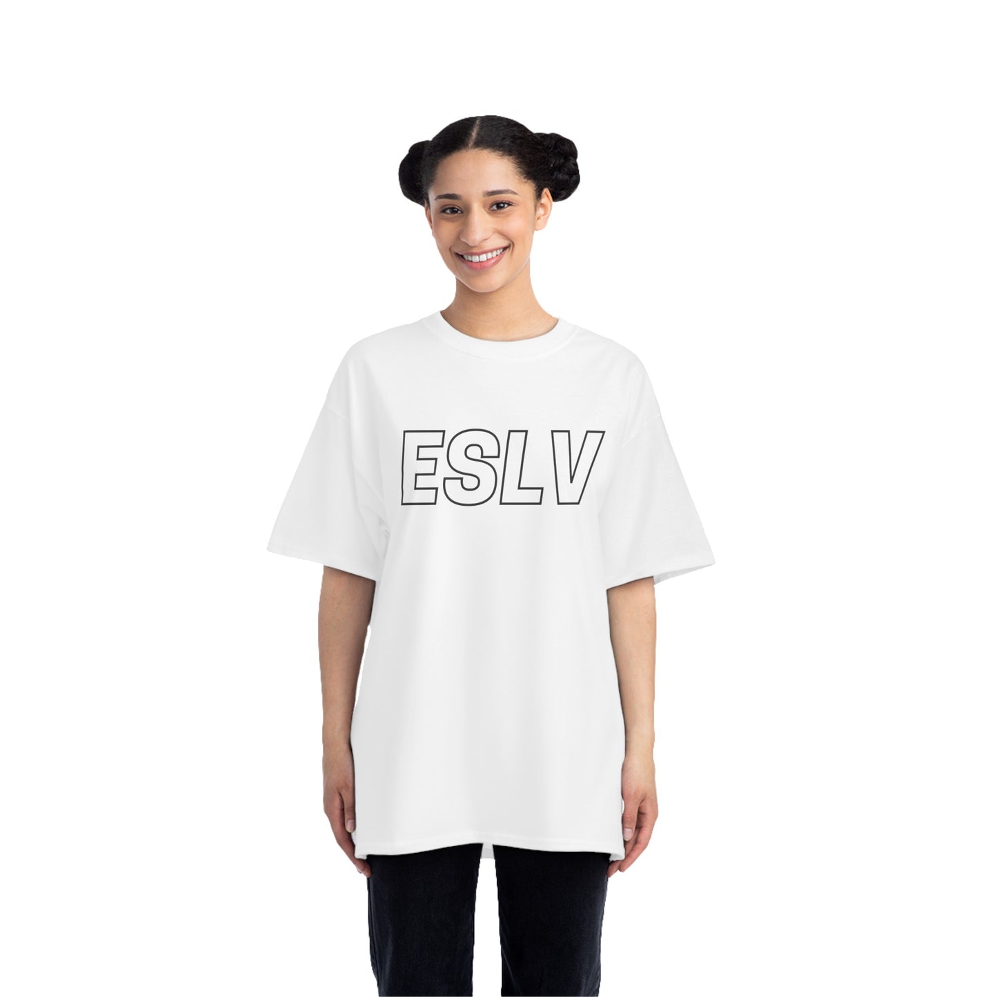 "Beefy-T® ESLV" Black Logo T-Shirt