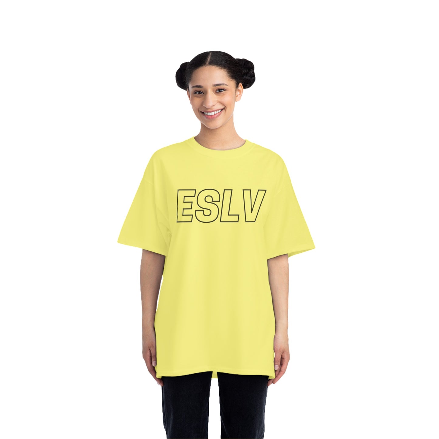 "Beefy-T® ESLV" Black Logo T-Shirt
