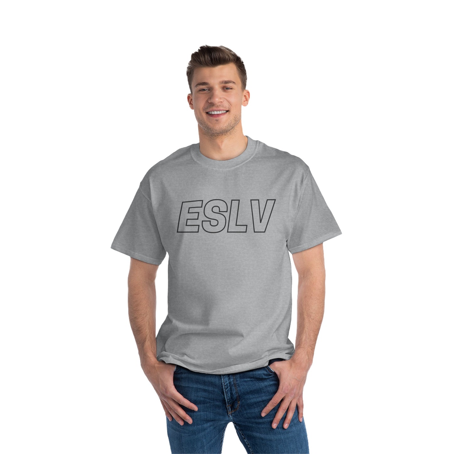"Beefy-T® ESLV" Black Logo T-Shirt