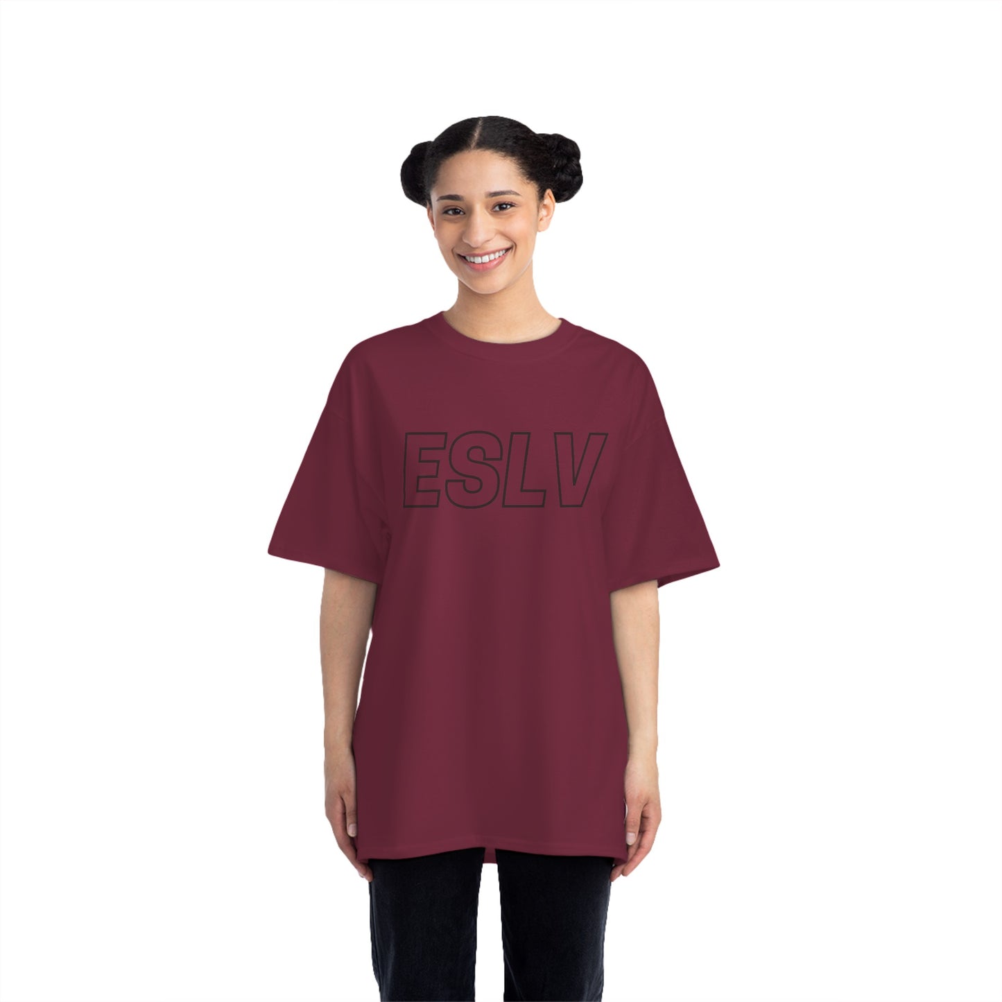 "Beefy-T® ESLV" Black Logo T-Shirt