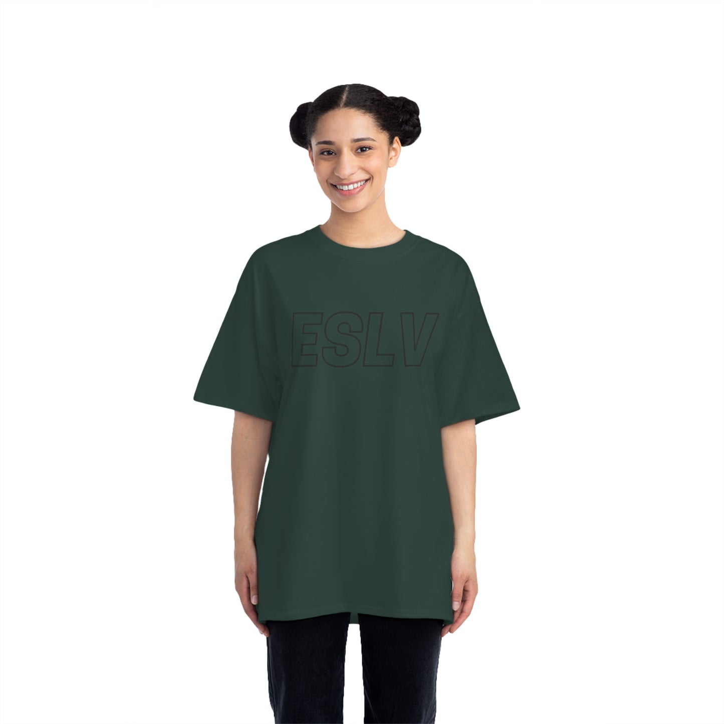 "Beefy-T® ESLV" Black Logo T-Shirt