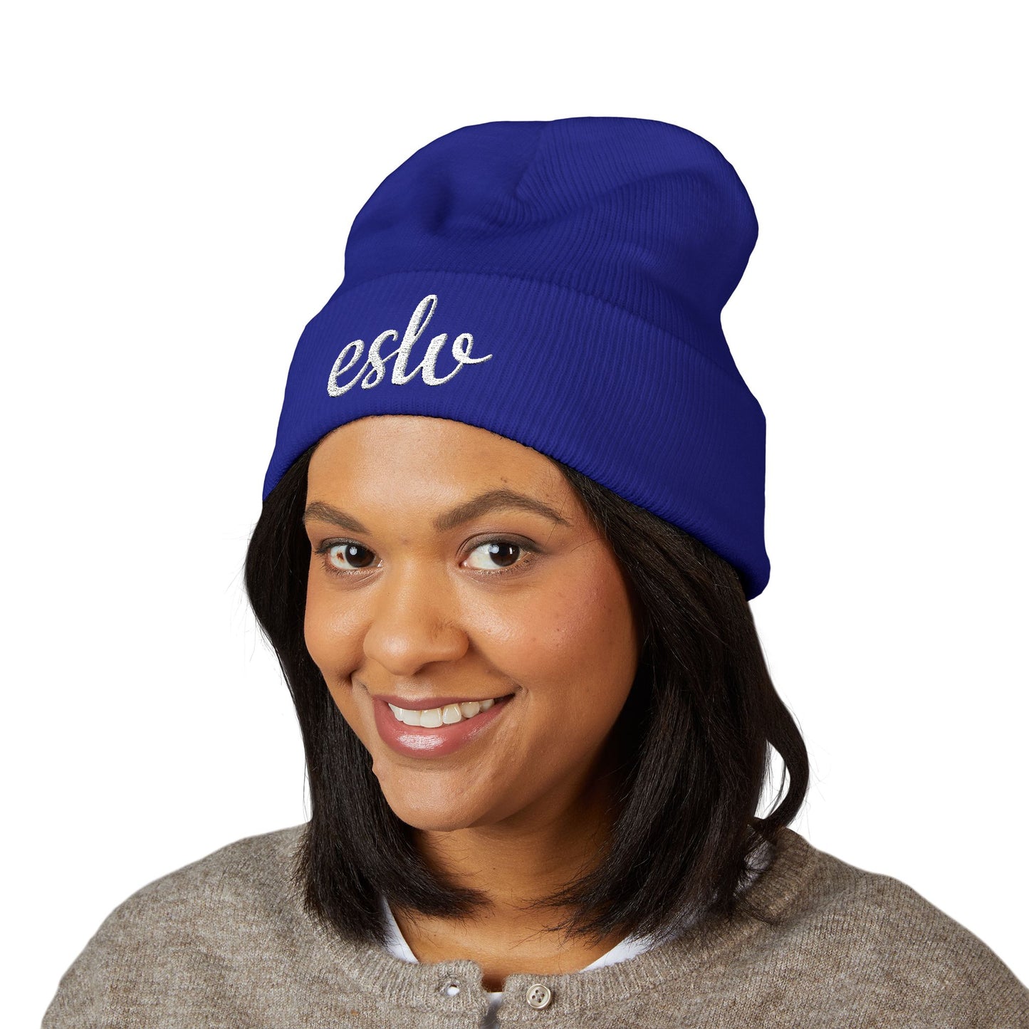 "ESLV" Embroidery Beanie