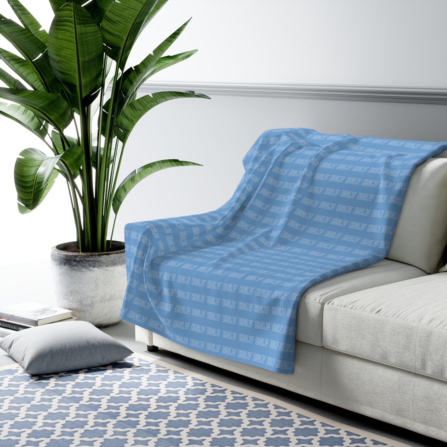 "ESLV" Cozy Sherpa Fleece Blanket