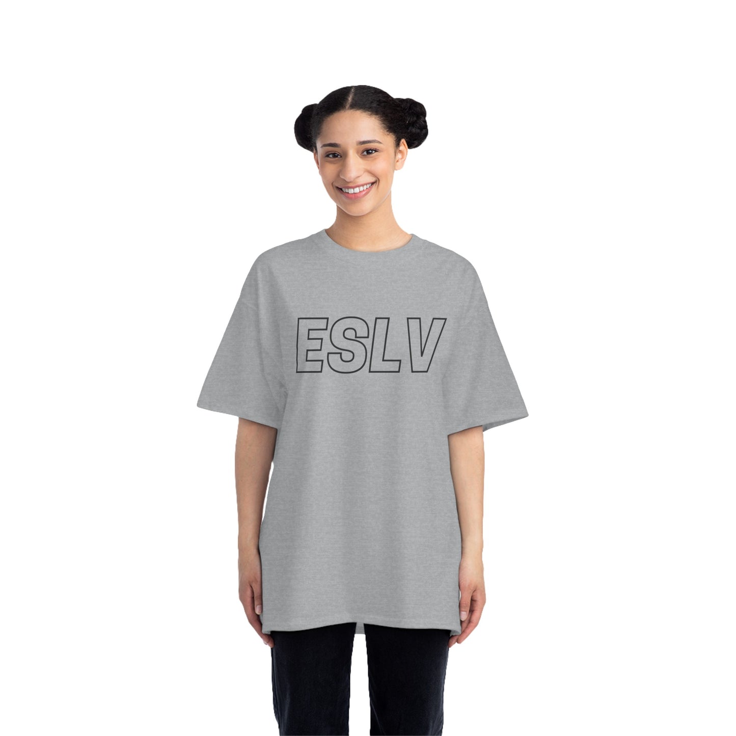 "Beefy-T® ESLV" Black Logo T-Shirt