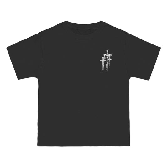 "Beefy-T® 3 Crosses Sketch" T-Shirt