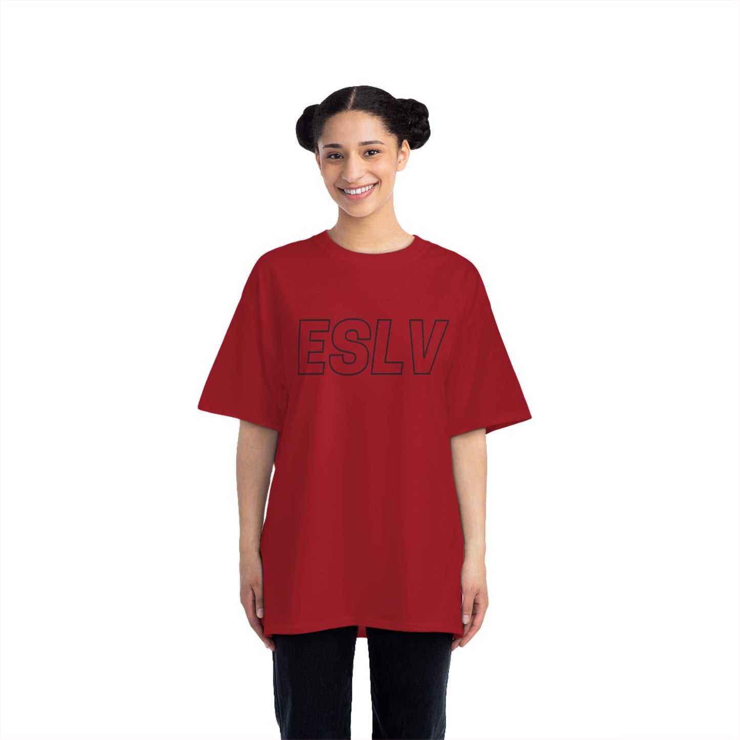"Beefy-T® ESLV" Black Logo T-Shirt