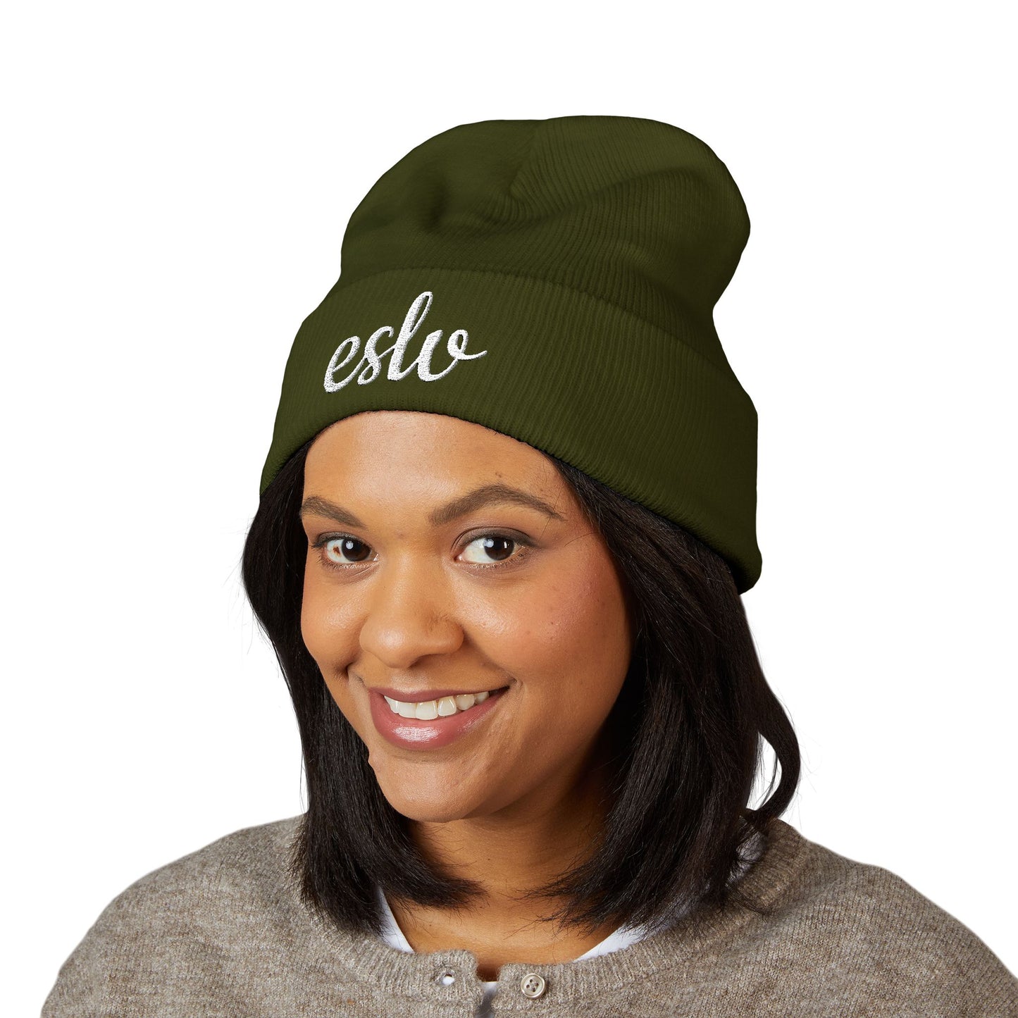 "ESLV" Embroidery Beanie