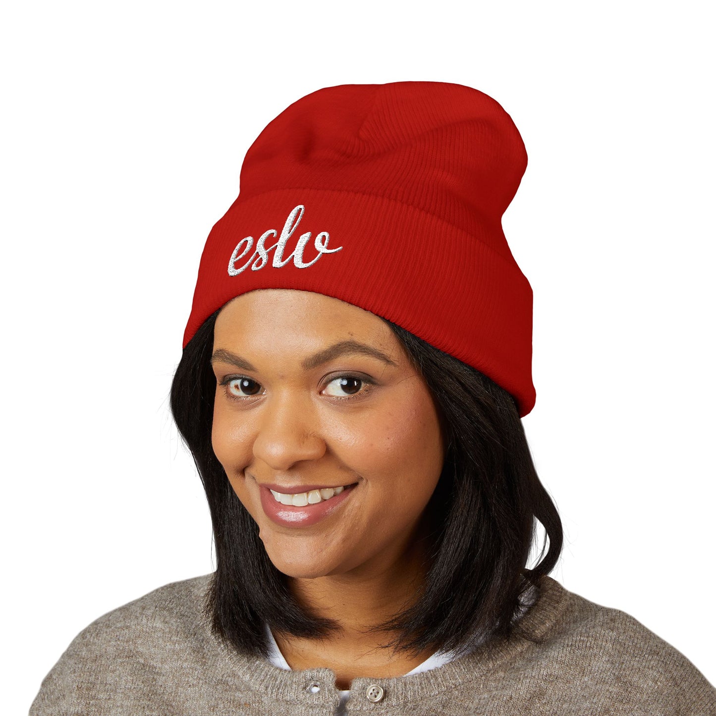"ESLV" Embroidery Beanie