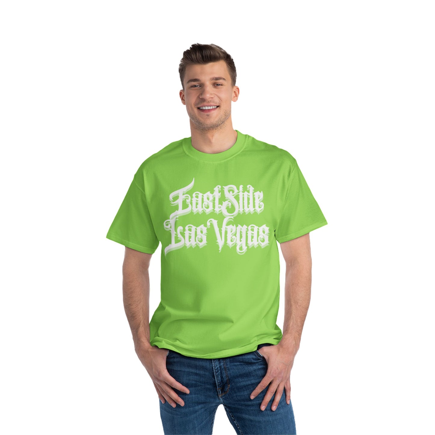 "Beefy-T® White East Side Las Vegas" T-Shirt
