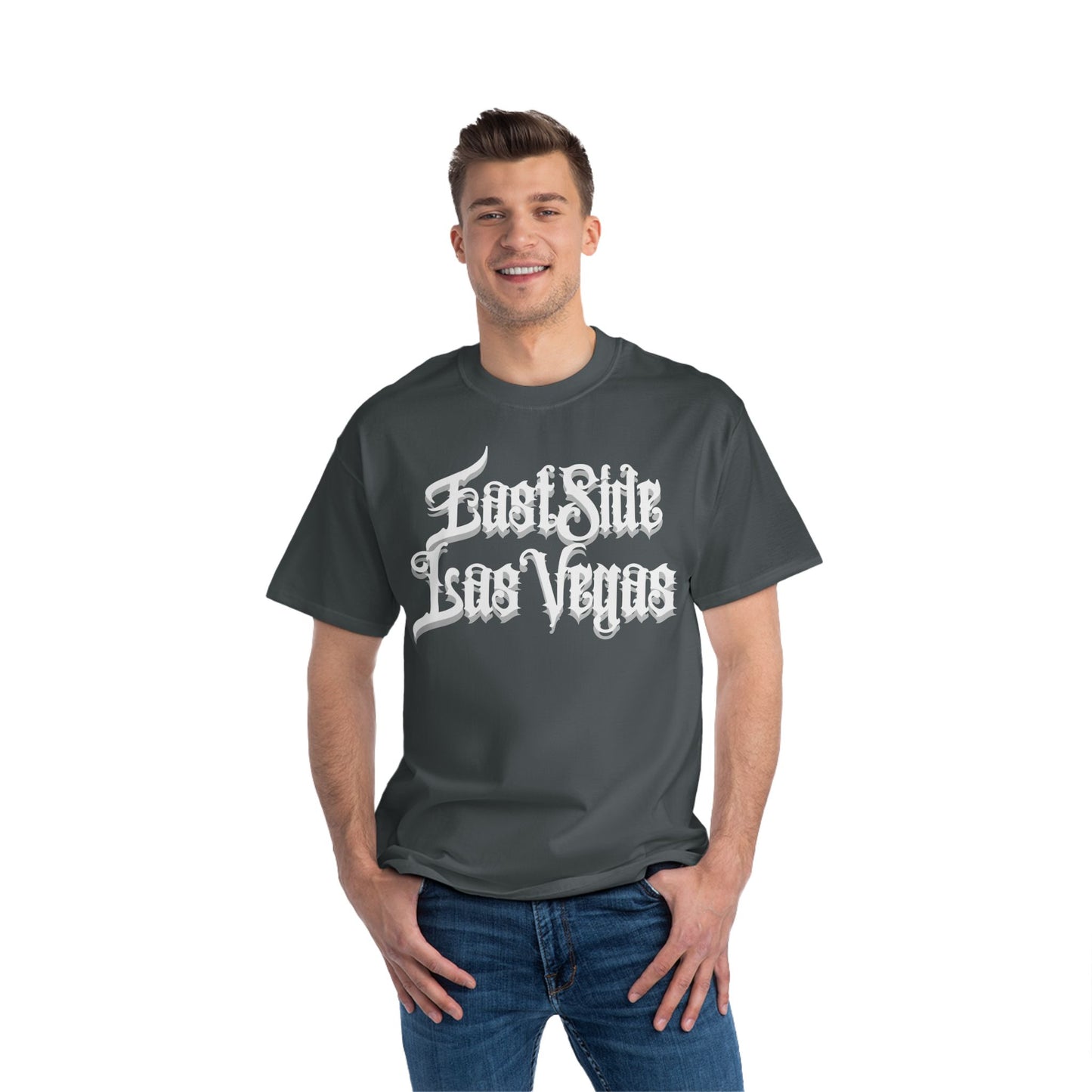 "Beefy-T® White East Side Las Vegas" T-Shirt