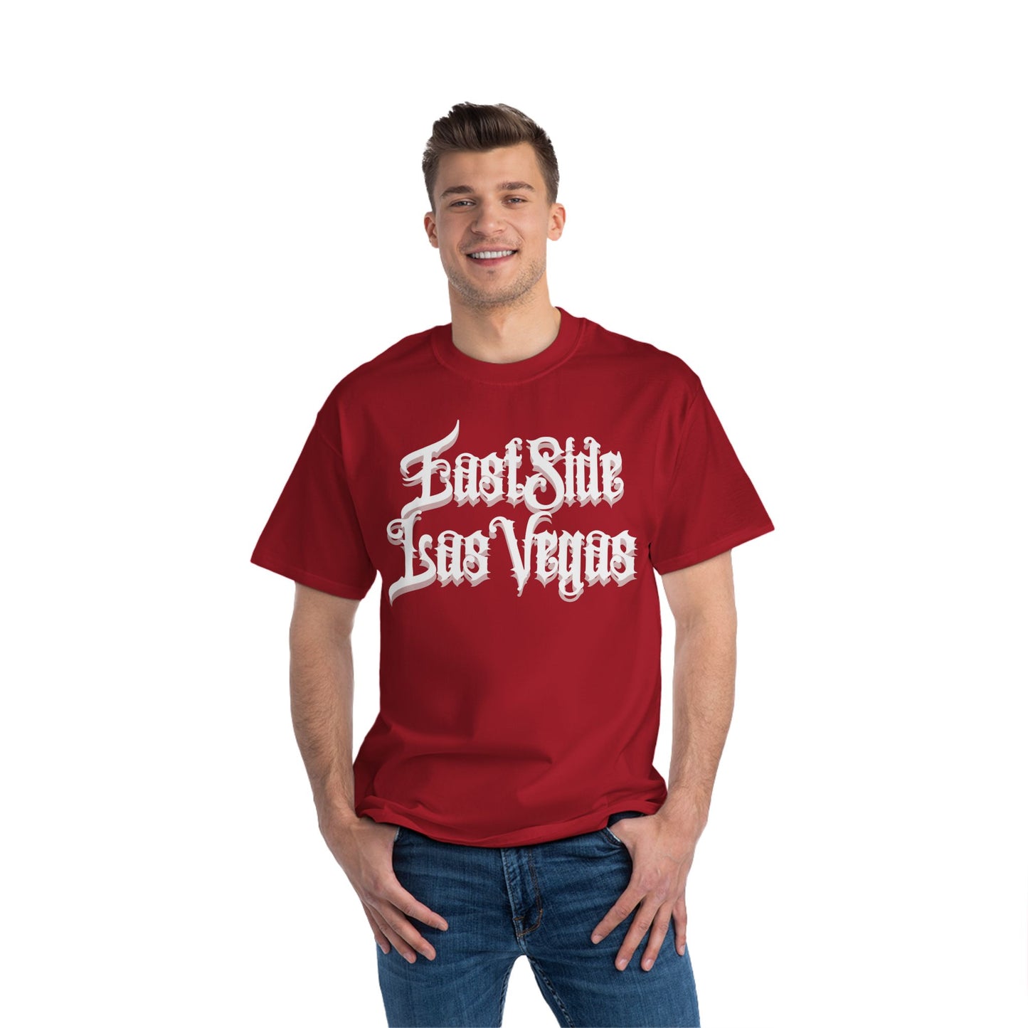 "Beefy-T® White East Side Las Vegas" T-Shirt