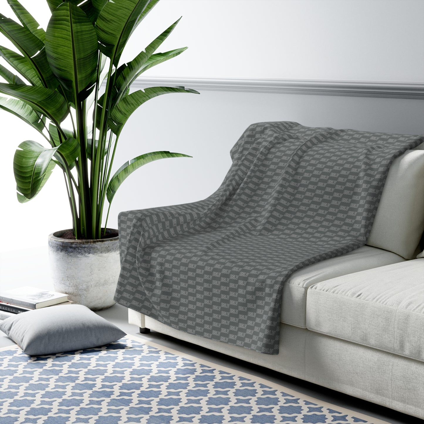 "ESLV" Cozy Sherpa Fleece Blanket