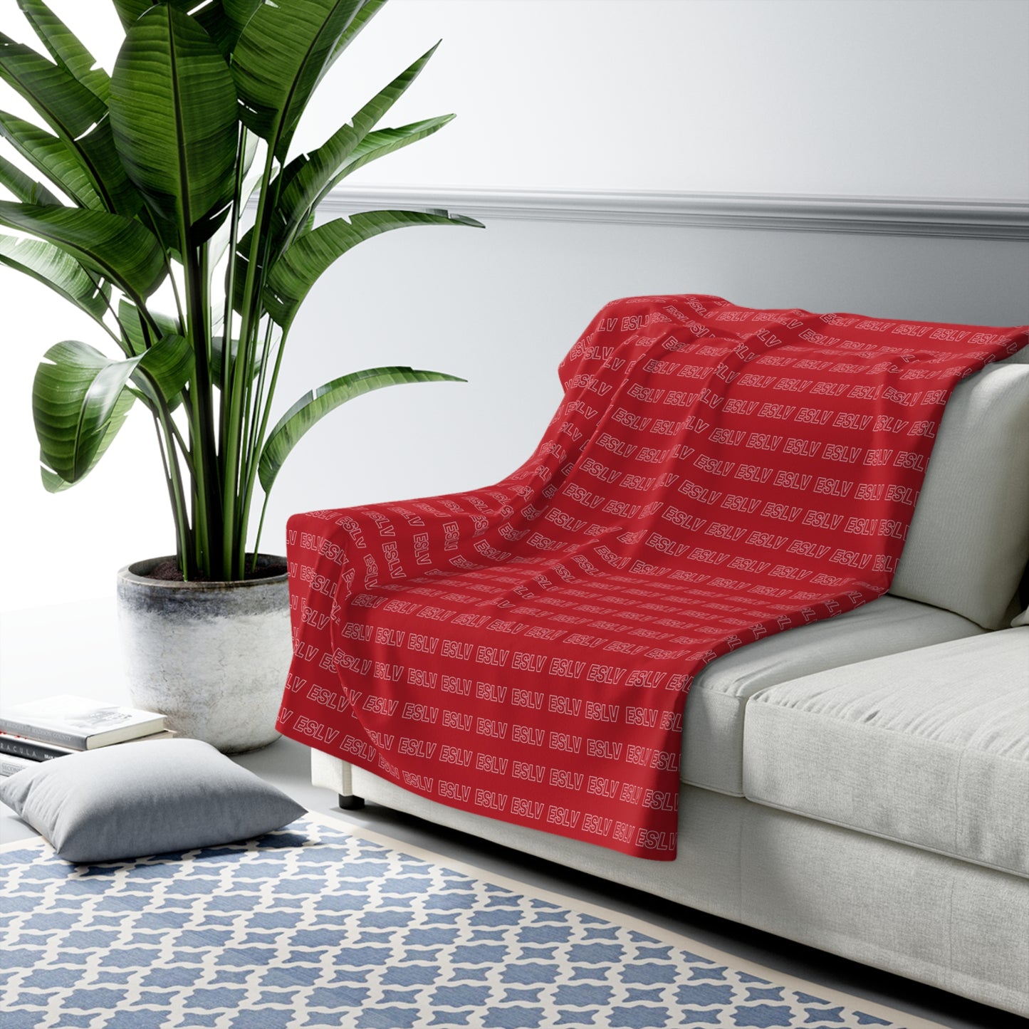 "ESLV" Cozy Sherpa Fleece Blanket