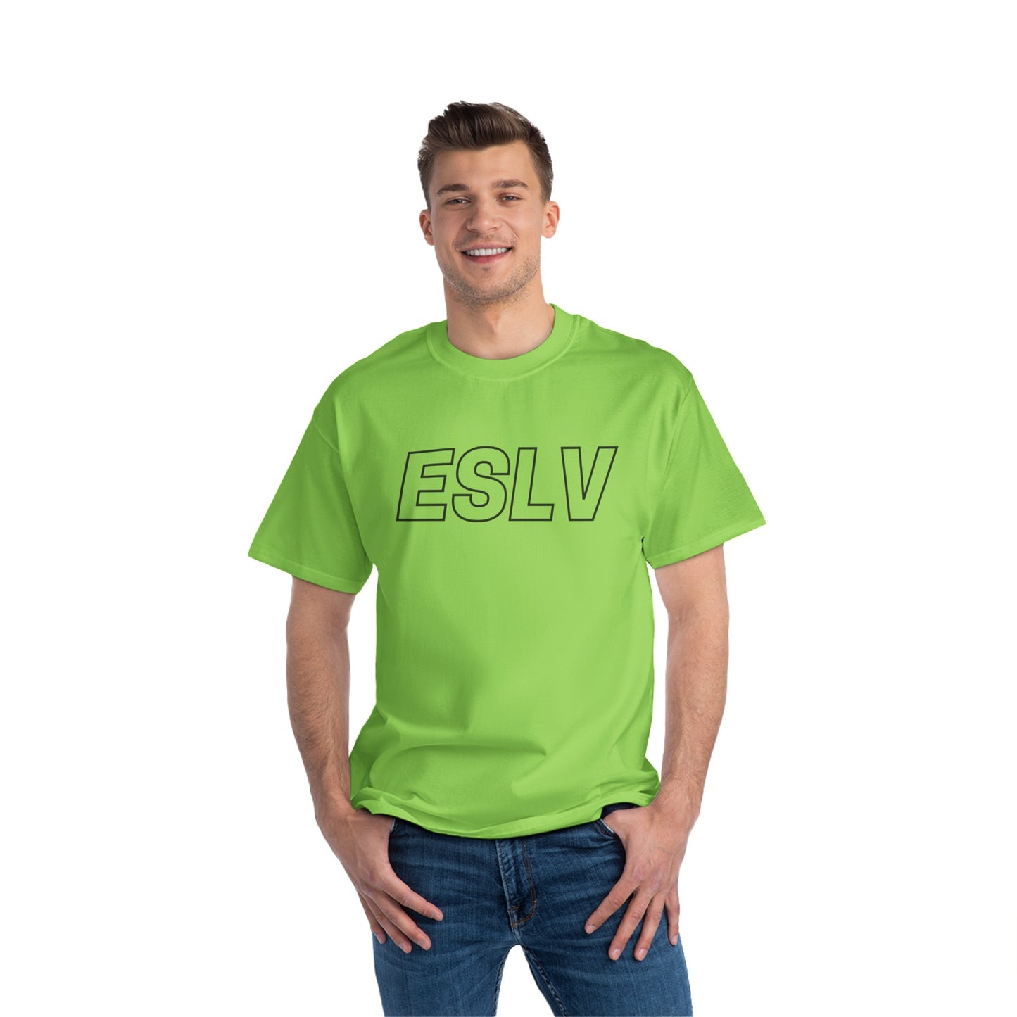 "Beefy-T® ESLV" Black Logo T-Shirt