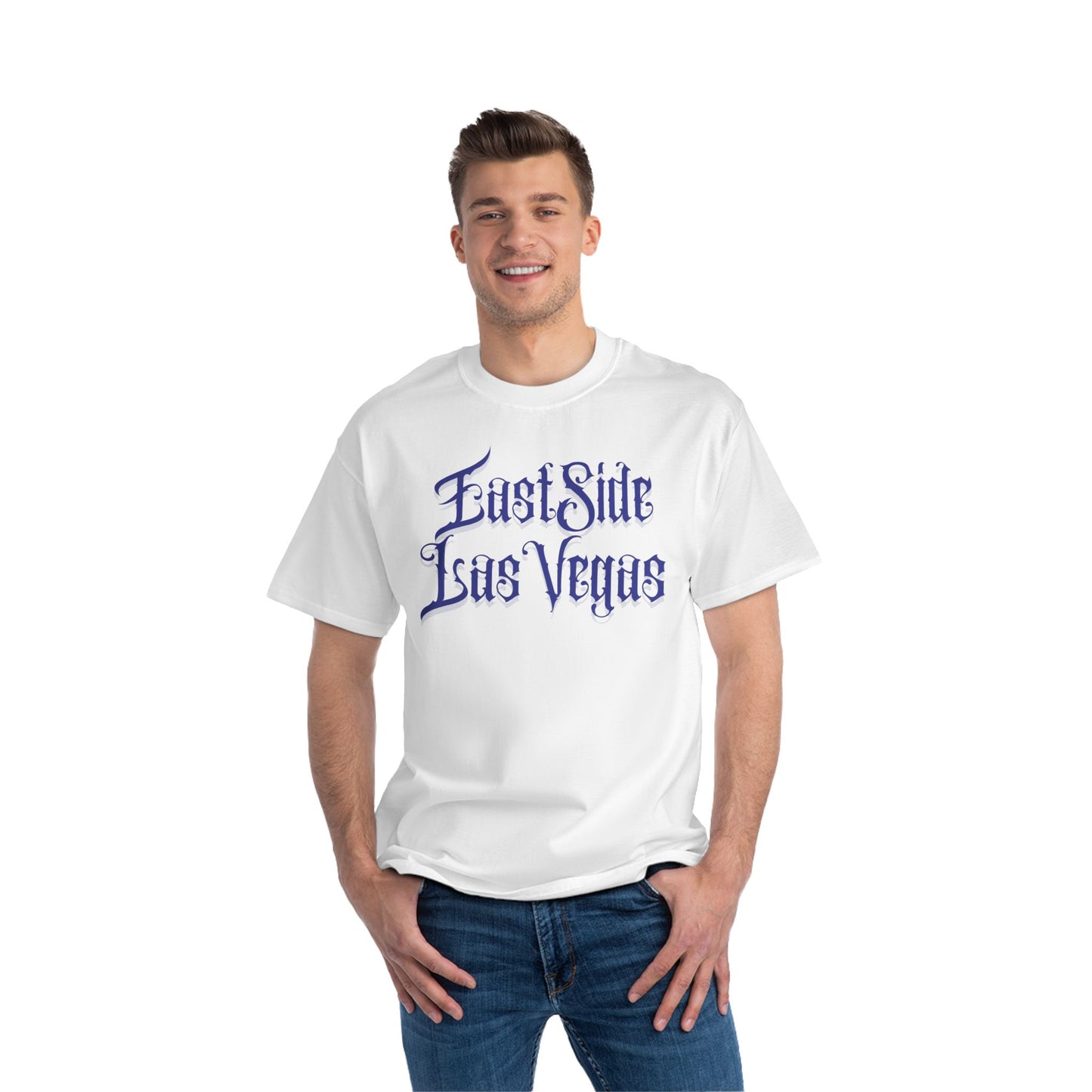 "Beefy-T® Blue East Side Las Vegas" T-Shirt