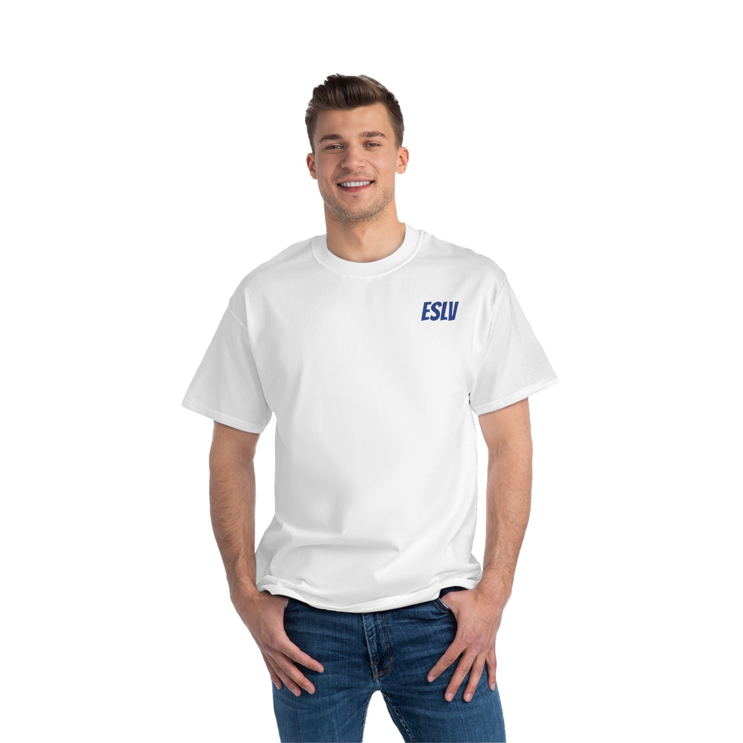 "Beefy-T® ESLV" Blue Baby Logo T-Shirt