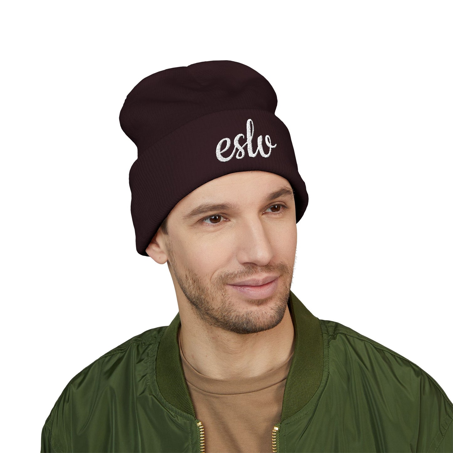 "ESLV" Embroidery Beanie