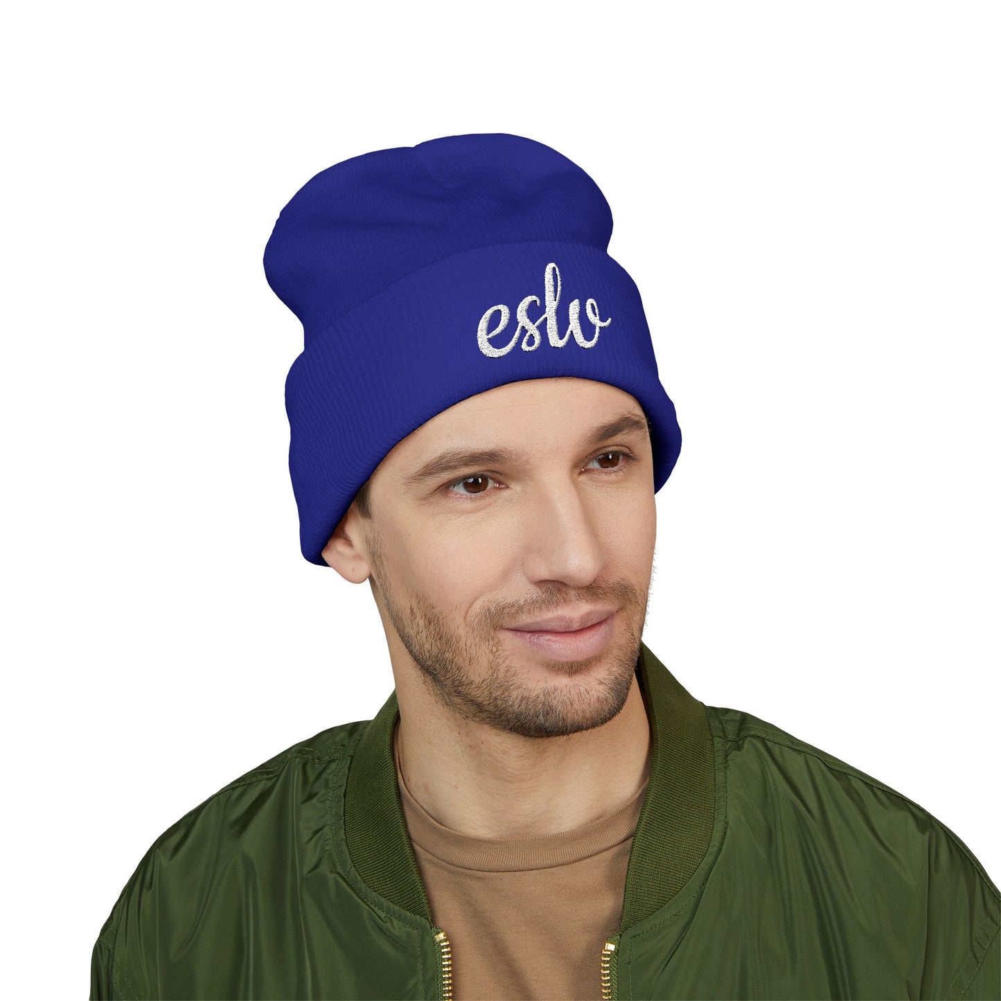 "ESLV" Embroidery Beanie