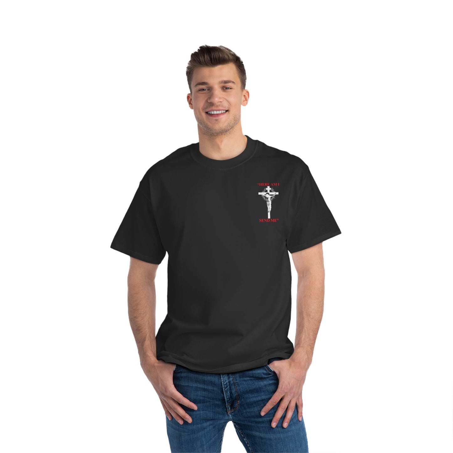 "Beefy-T® Here I Am, Send Me" T-Shirt
