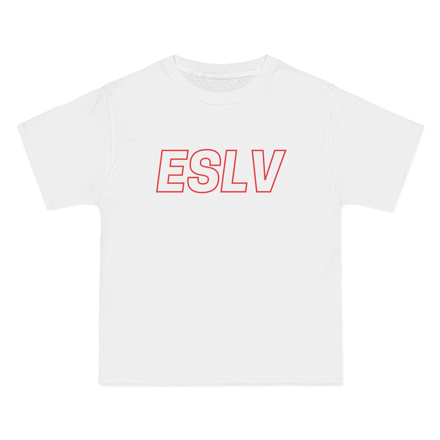 "Beefy-T® ESLV" Red Logo T-Shirt