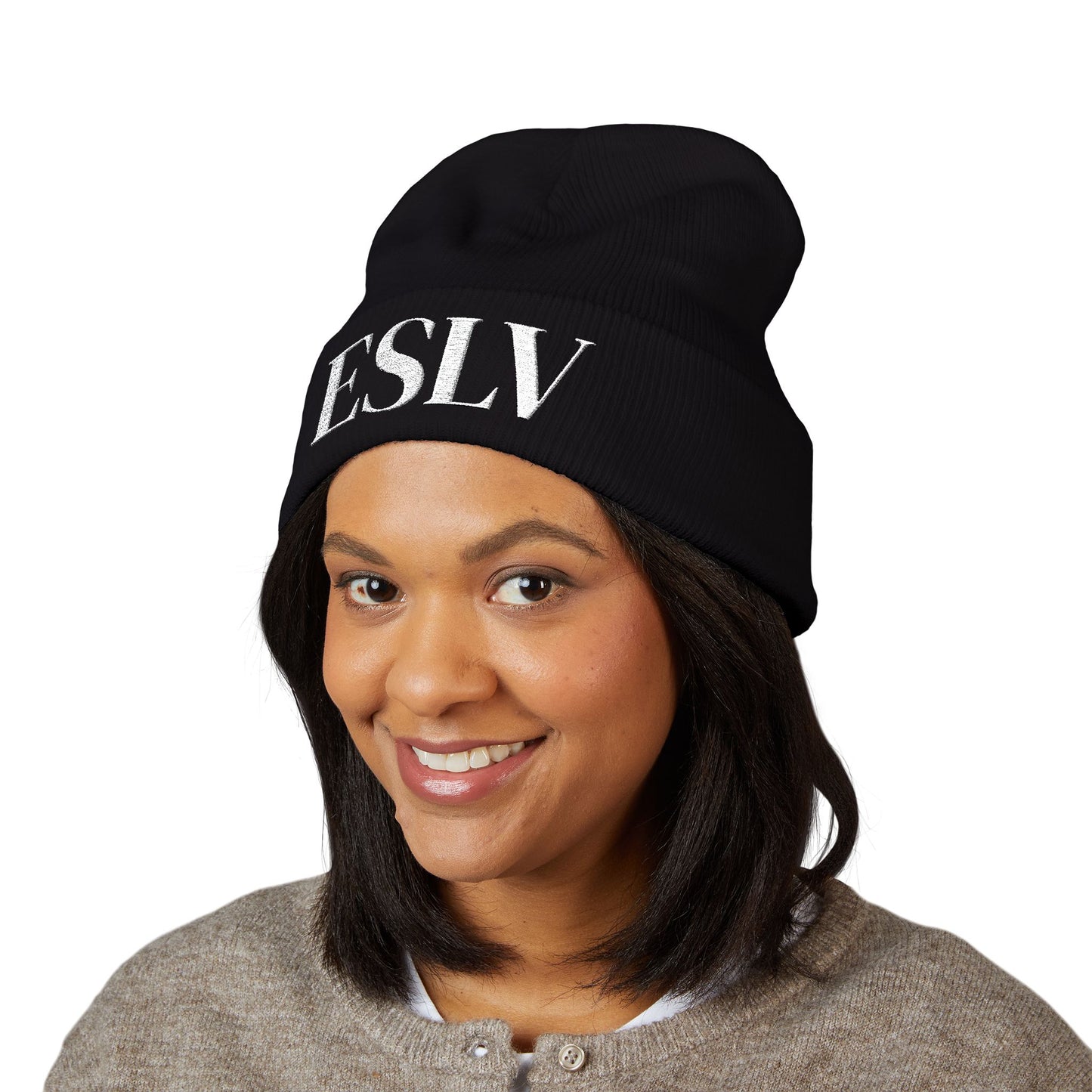 "ESLV" Embroidered Beanie