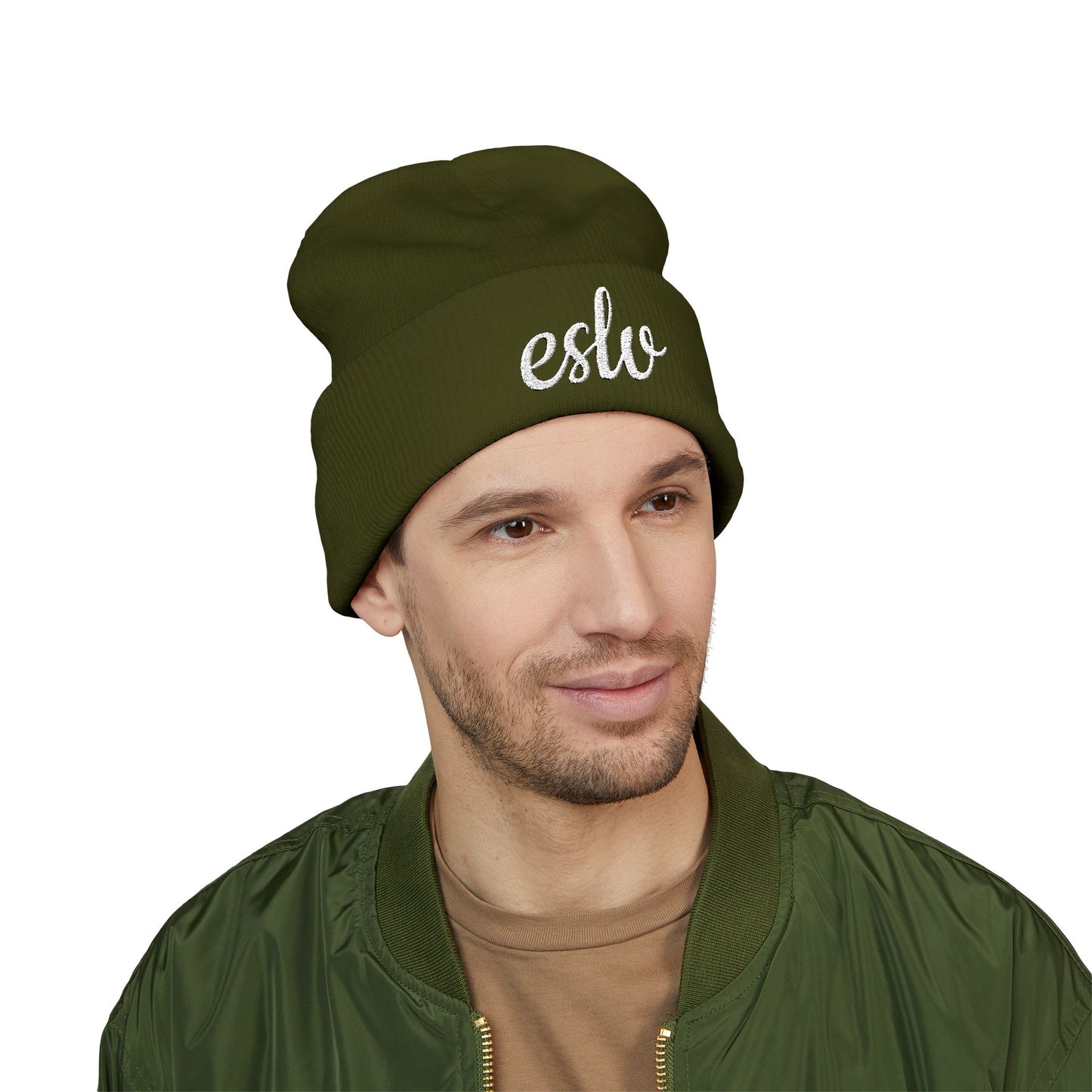 "ESLV" Embroidery Beanie