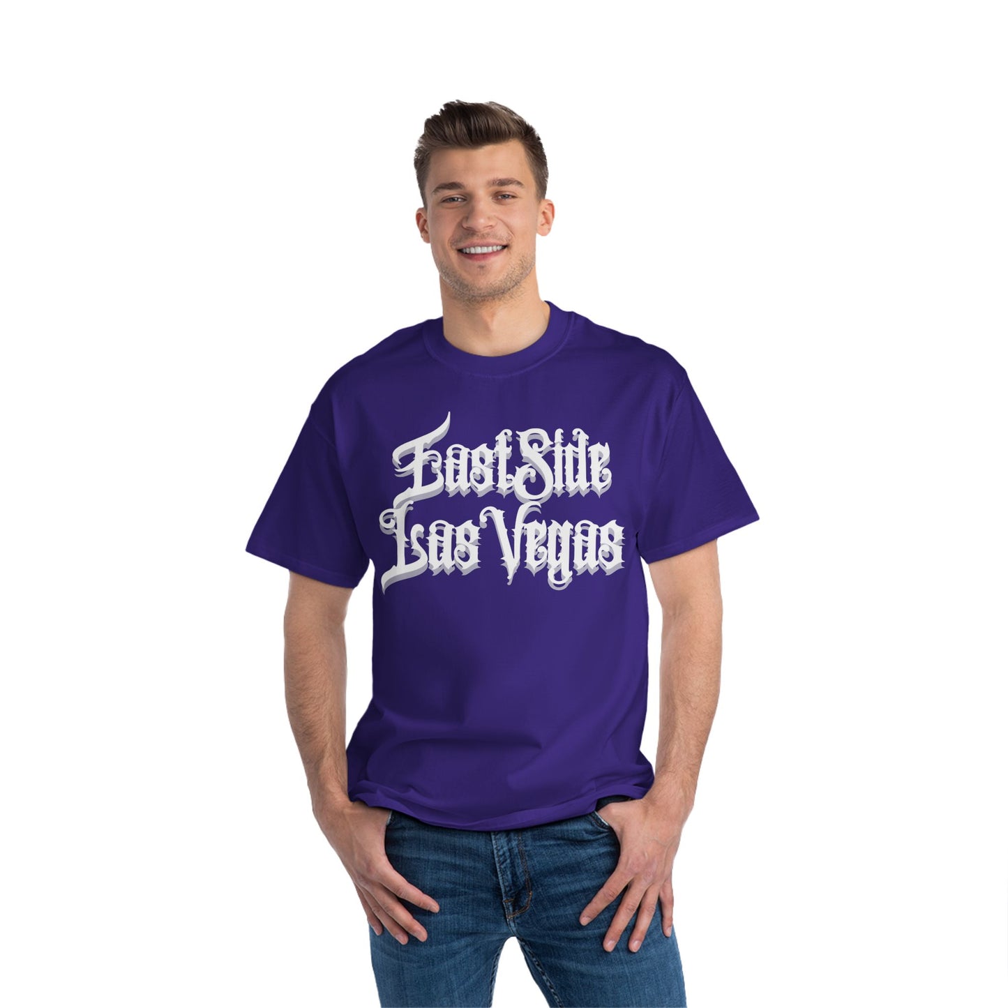 "Beefy-T® White East Side Las Vegas" T-Shirt