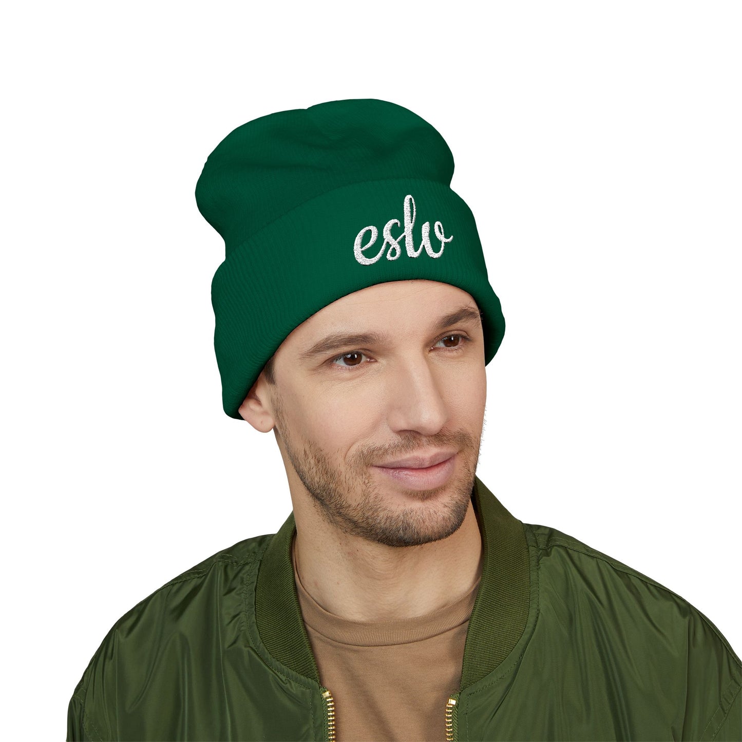 "ESLV" Embroidery Beanie