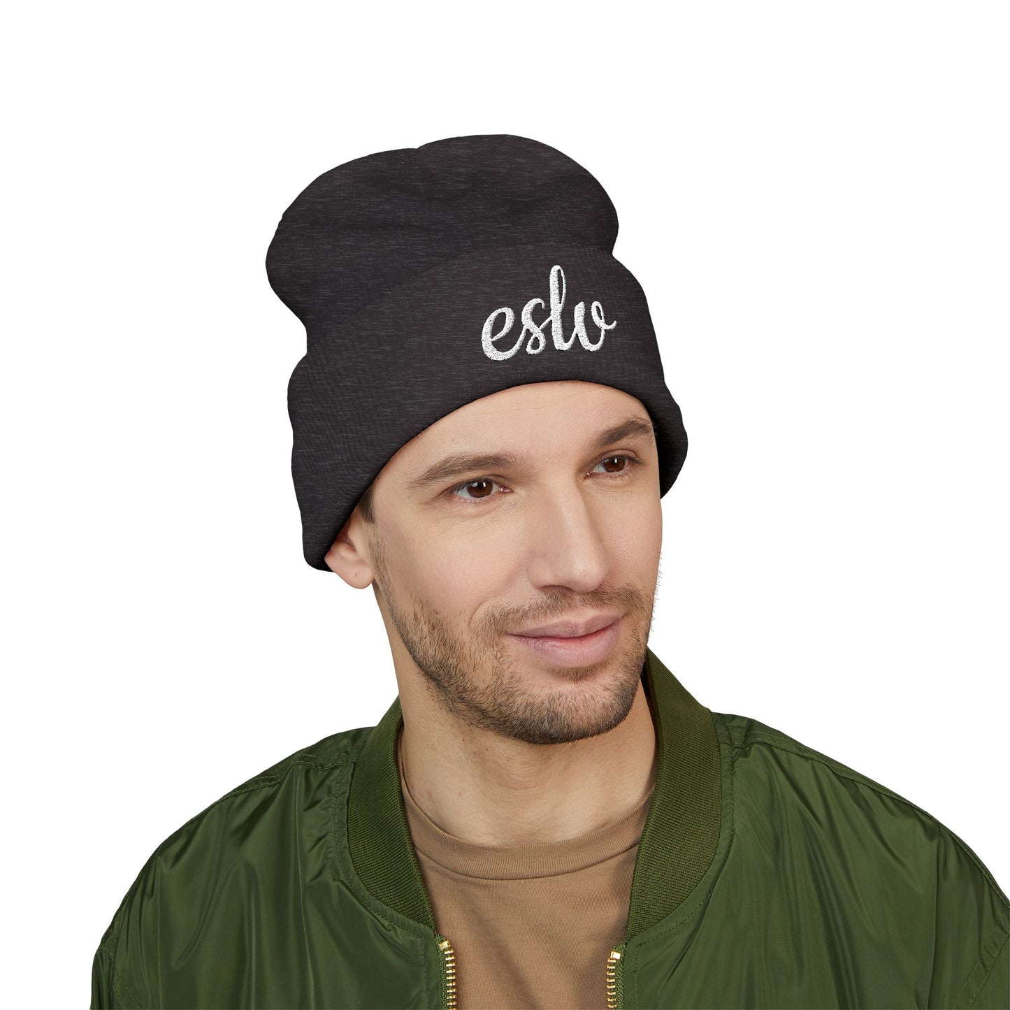 "ESLV" Embroidery Beanie