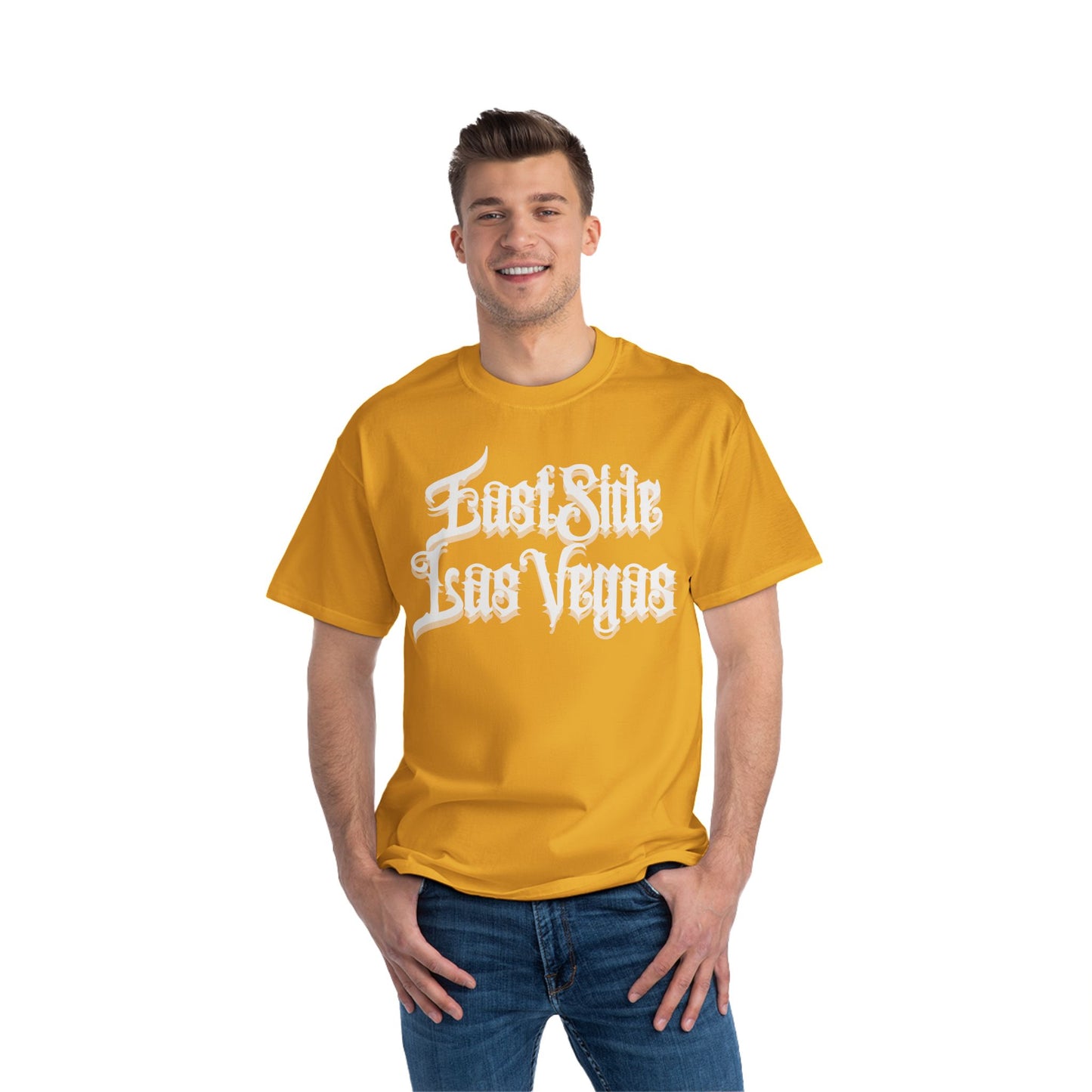 "Beefy-T® White East Side Las Vegas" T-Shirt