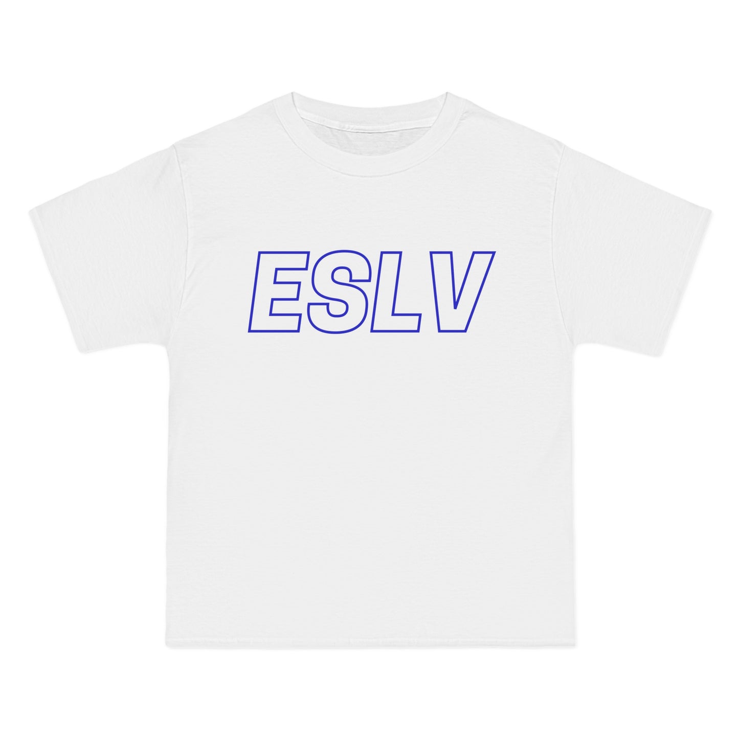 "Beefy-T® ESLV" Blue Logo T-Shirt