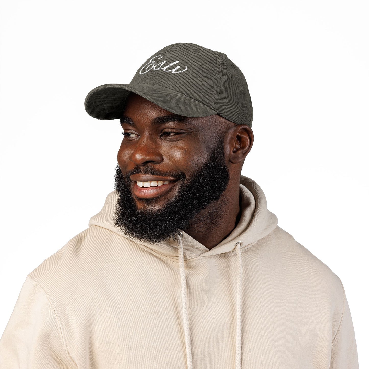 "ESLV" Corduroy Embroidered Hat