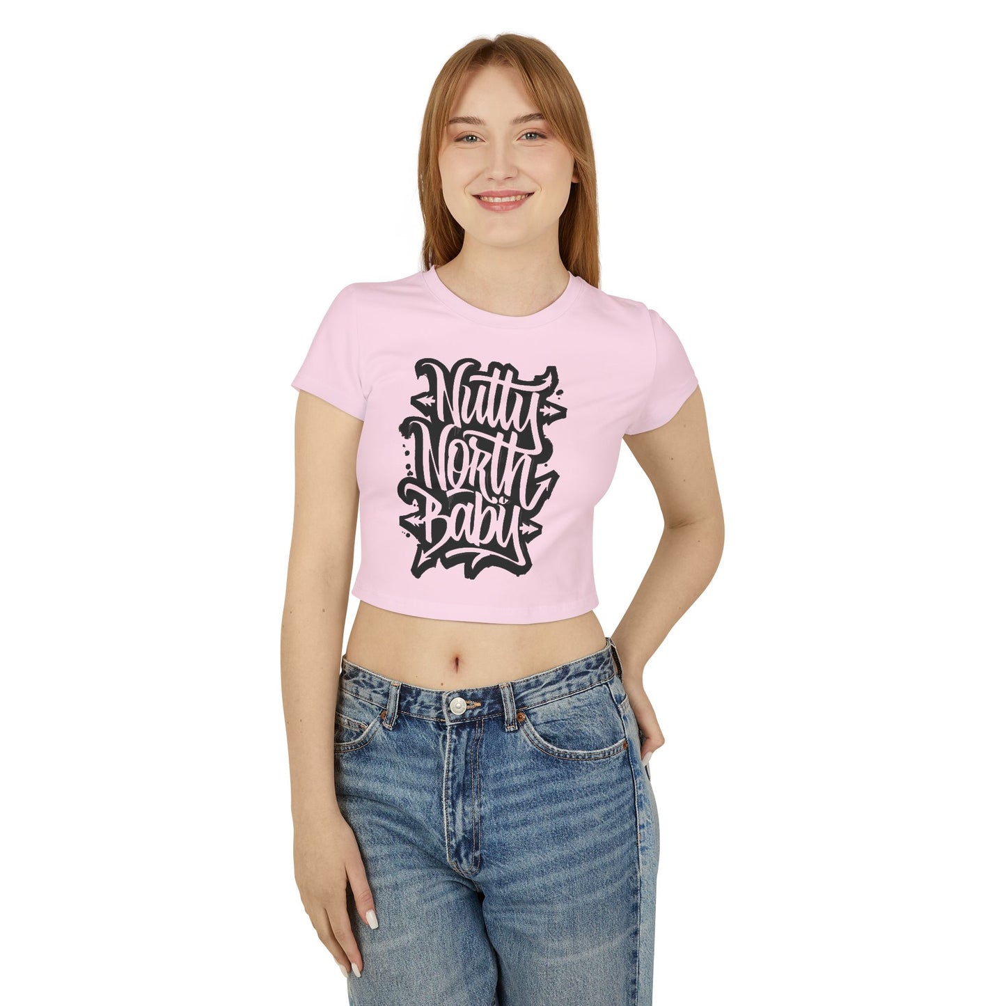 Crop Tee - 'Nitty North Baby' Street Style Graphic Women's Tee