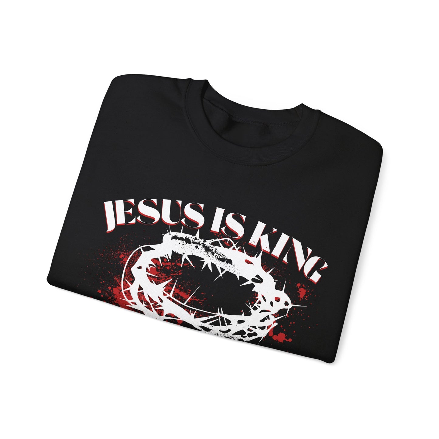 Jesus Skank Crewneck Sweatshirt — Distressed Band-Style Graphic
