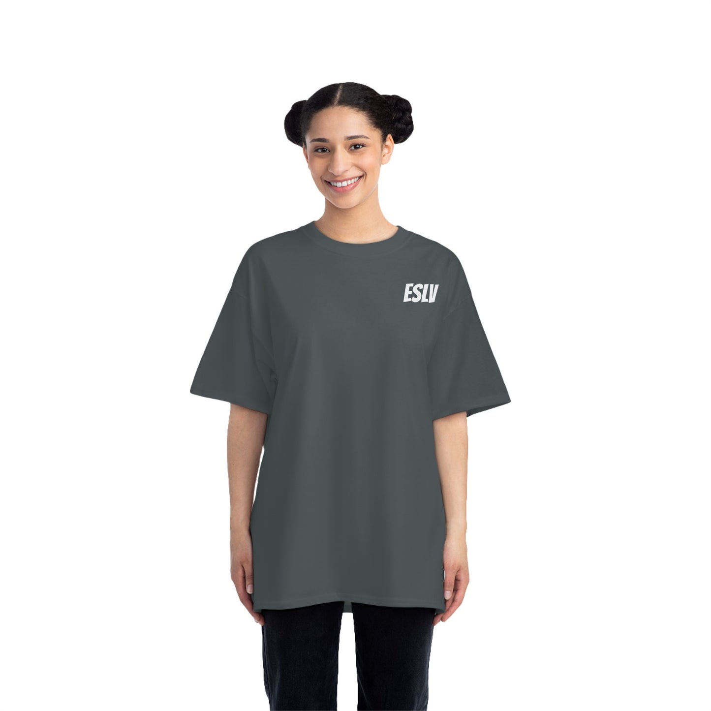 "Beefy-T® ESLV" White Baby Logo T-Shirt