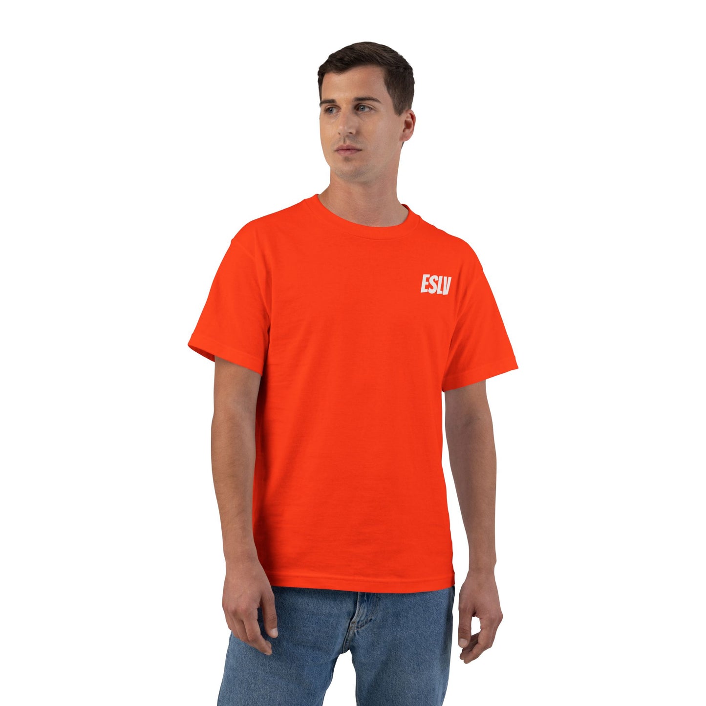 "Beefy-T® ESLV" White Baby Logo T-Shirt