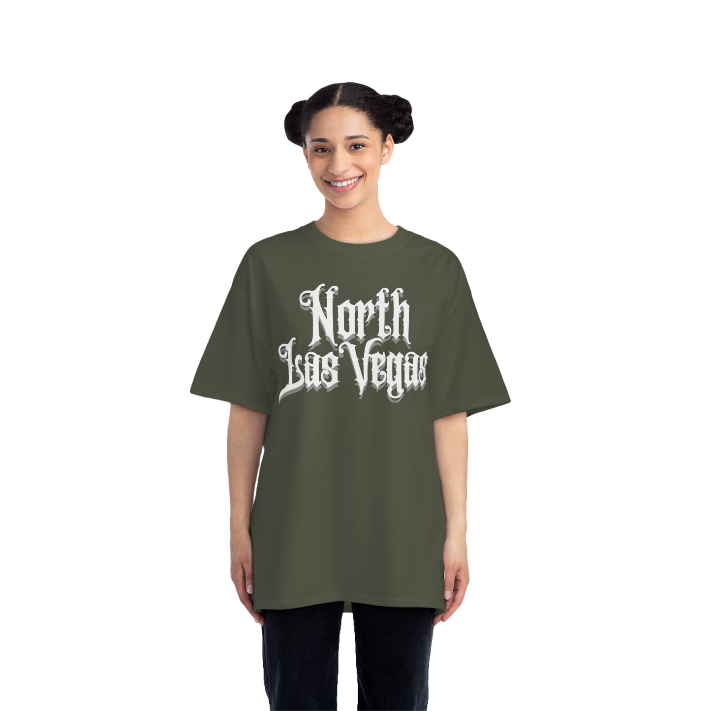 "Beefy-T® White North Las Vegas" T-Shirt